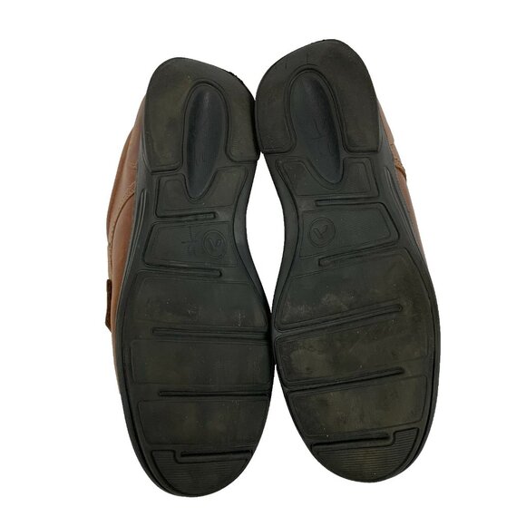 Anodyne Shoes Mens Size 13 W Brown Strap On Leather Orthopedic Diabetic Comfort